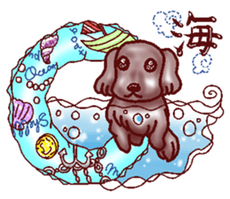 The playful best dog sticker #11952915