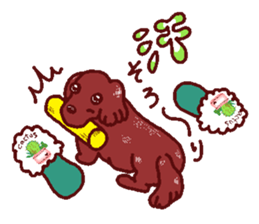 The playful best dog sticker #11952923