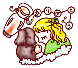 The playful best dog sticker #11952927