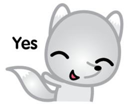 The Little White Fox sticker #11954207
