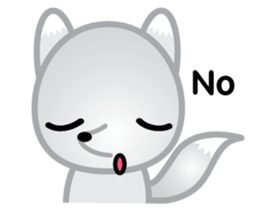 The Little White Fox sticker #11954208