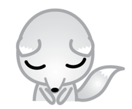 The Little White Fox sticker #11954209