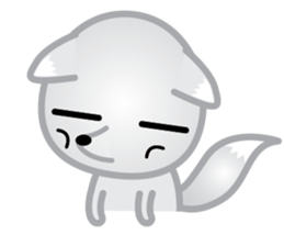 The Little White Fox sticker #11954210