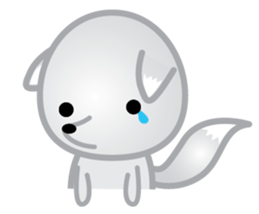 The Little White Fox sticker #11954214