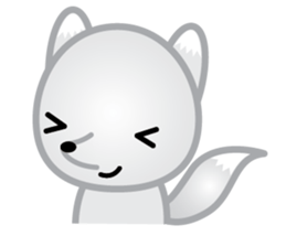 The Little White Fox sticker #11954215