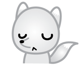 The Little White Fox sticker #11954216