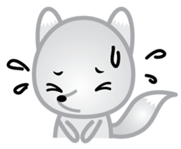 The Little White Fox sticker #11954218