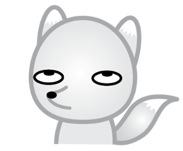 The Little White Fox sticker #11954219