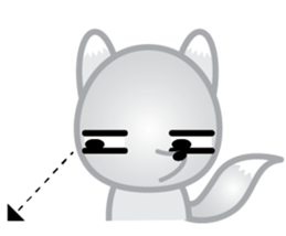 The Little White Fox sticker #11954220