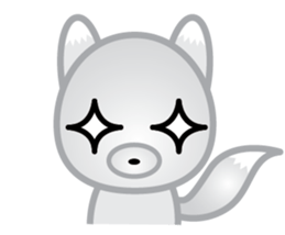 The Little White Fox sticker #11954221