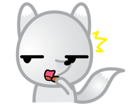 The Little White Fox sticker #11954223