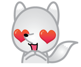 The Little White Fox sticker #11954224