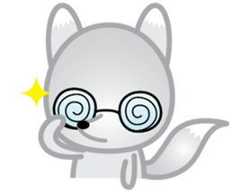 The Little White Fox sticker #11954228