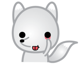 The Little White Fox sticker #11954229