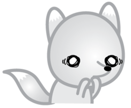 The Little White Fox sticker #11954230