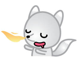 The Little White Fox sticker #11954232