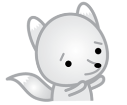 The Little White Fox sticker #11954233