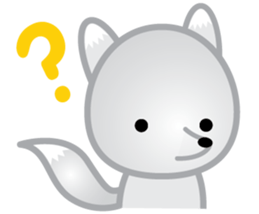 The Little White Fox sticker #11954234