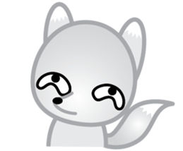 The Little White Fox sticker #11954235