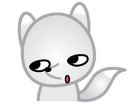 The Little White Fox sticker #11954236