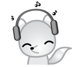 The Little White Fox sticker #11954242