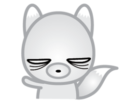 The Little White Fox sticker #11954244