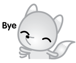 The Little White Fox sticker #11954245