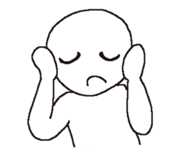 Whitish human 2 sticker #11954293