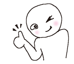 Whitish human 2 sticker #11954298