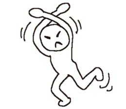 Whitish human 2 sticker #11954300