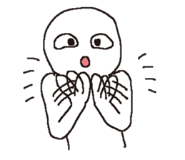 Whitish human 2 sticker #11954302