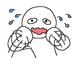 Whitish human 2 sticker #11954310