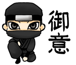 Apprentice ninja boy sticker #11954527
