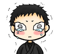 Apprentice ninja boy sticker #11954530