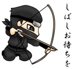 Apprentice ninja boy sticker #11954550