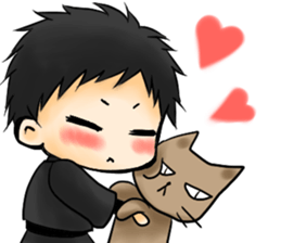 Apprentice ninja boy sticker #11954558