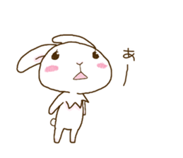 rabbit of an idon fan 2 sticker #11955336