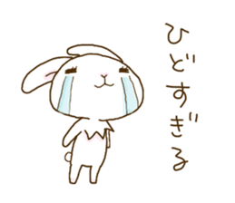 rabbit of an idon fan 2 sticker #11955337