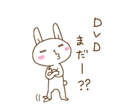 rabbit of an idon fan 2 sticker #11955345