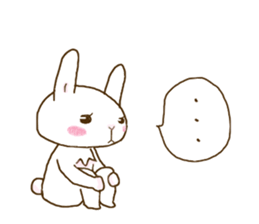 rabbit of an idon fan 2 sticker #11955348