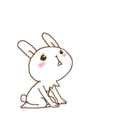 rabbit of an idon fan 2 sticker #11955351