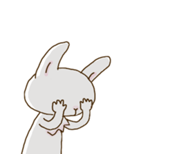 rabbit of an idon fan 2 sticker #11955353