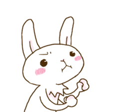 rabbit of an idon fan 2 sticker #11955354