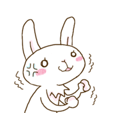 rabbit of an idon fan 2 sticker #11955355