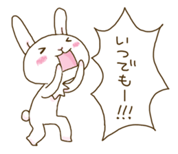 rabbit of an idon fan 2 sticker #11955356