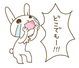 rabbit of an idon fan 2 sticker #11955357