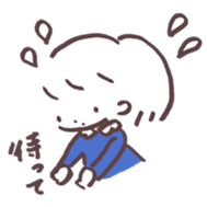 heart warming girl & rabbit 3 sticker #11955835