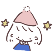 heart warming girl & rabbit 3 sticker #11955844