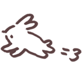 heart warming girl & rabbit 3 sticker #11955866