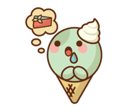 Chibi Ice Cream Friends sticker #11956787